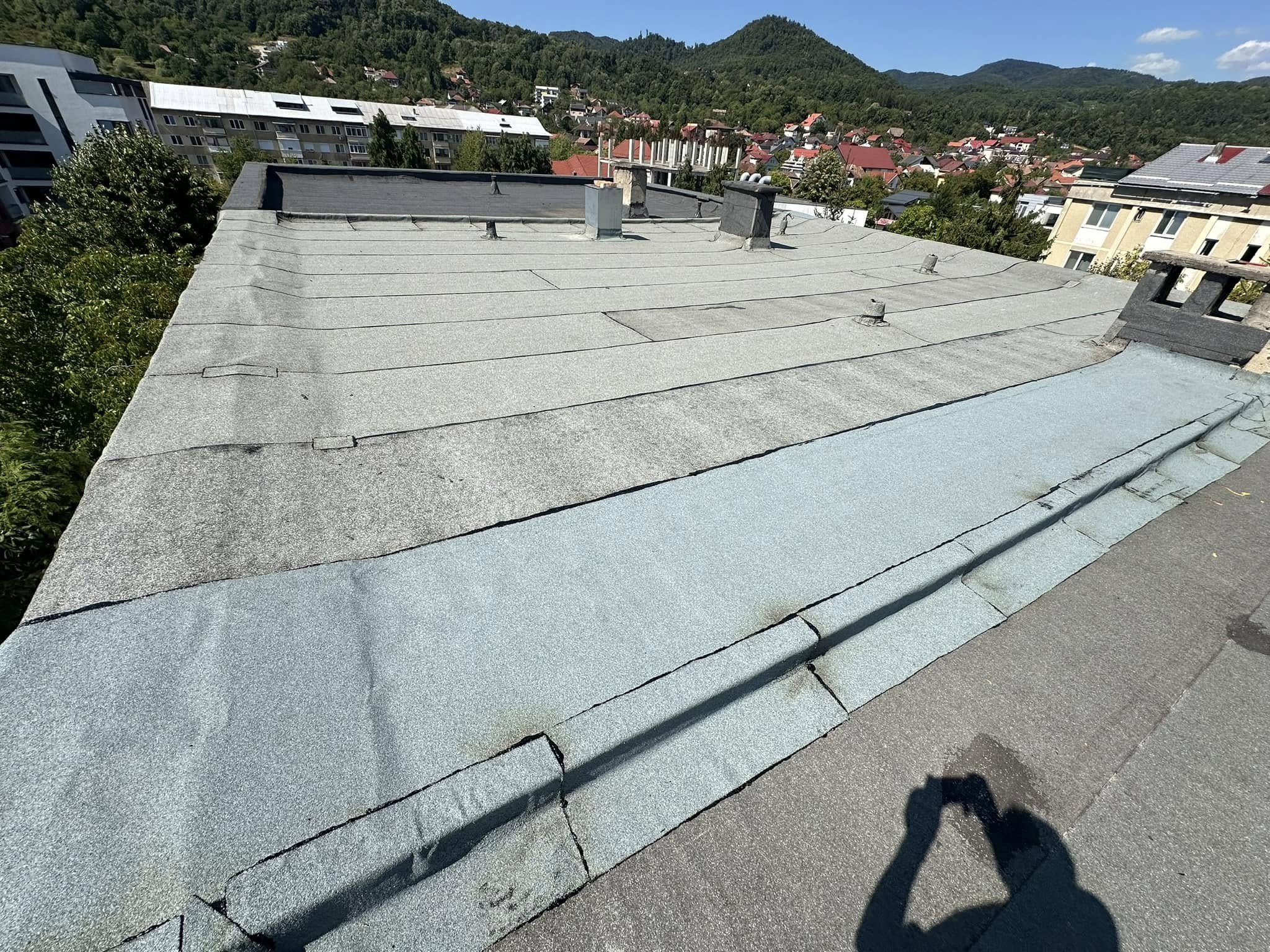 Terasă necirculabilă — hidroizolație cu membrană bituminoasă